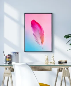 Pembe Tüy Rüyası Metal Tablo - Görsel 3