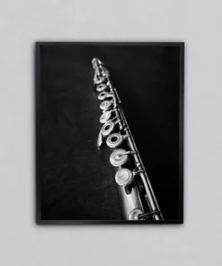 Gümüş Klarinet Metal Tablo