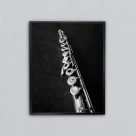 Gümüş Klarinet Metal Tablo