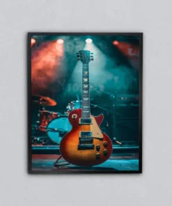 Konser Gecesi Gitarı Metal Tablo