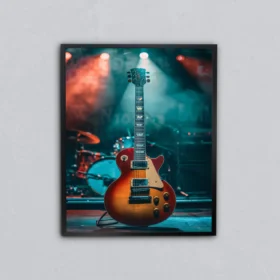 Konser Gecesi Gitarı Metal Tablo