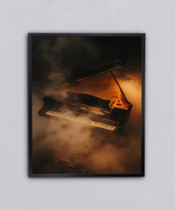 Alevde Piyano Metal Tablo