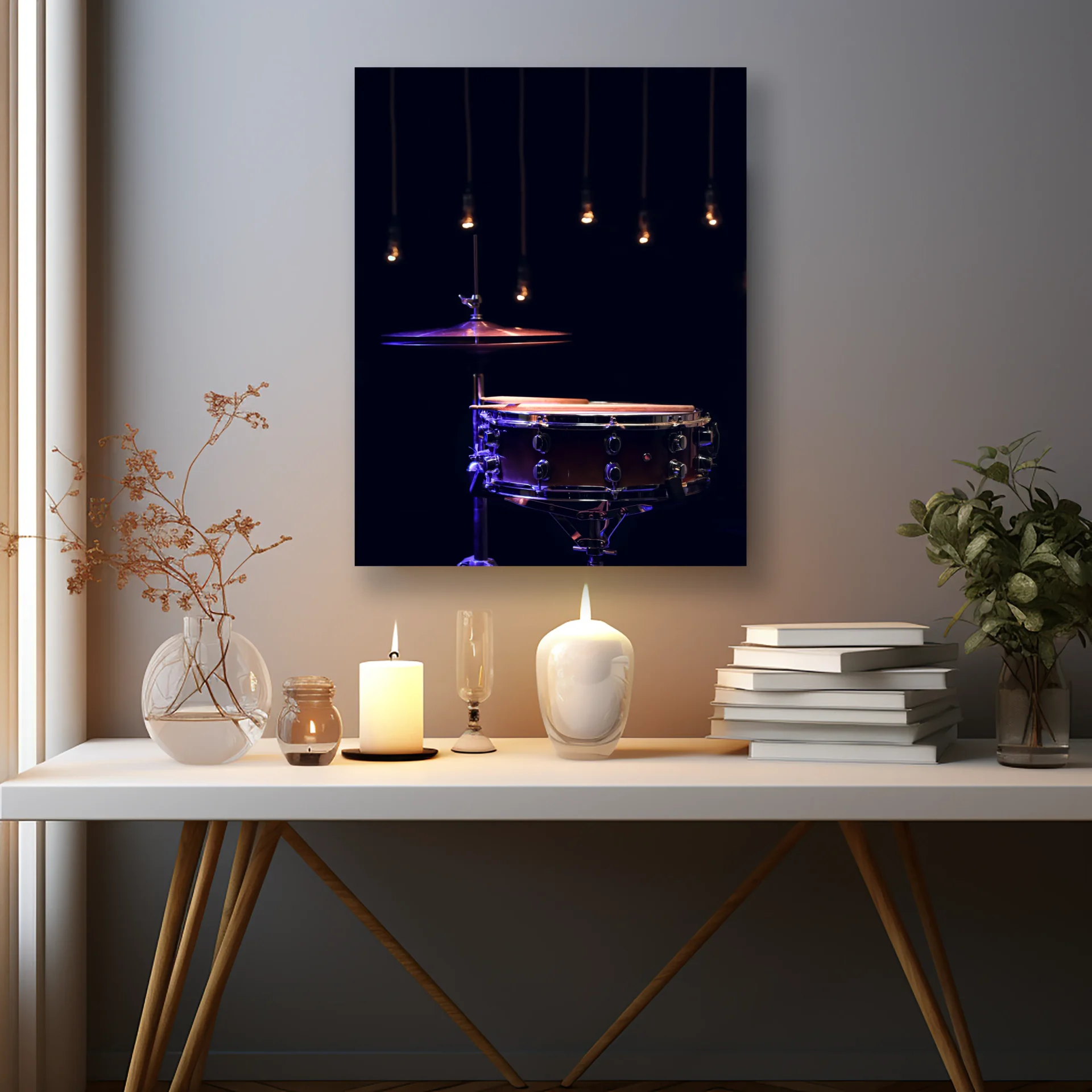 Askıda Ritim Metal Tablo - Görsel 2