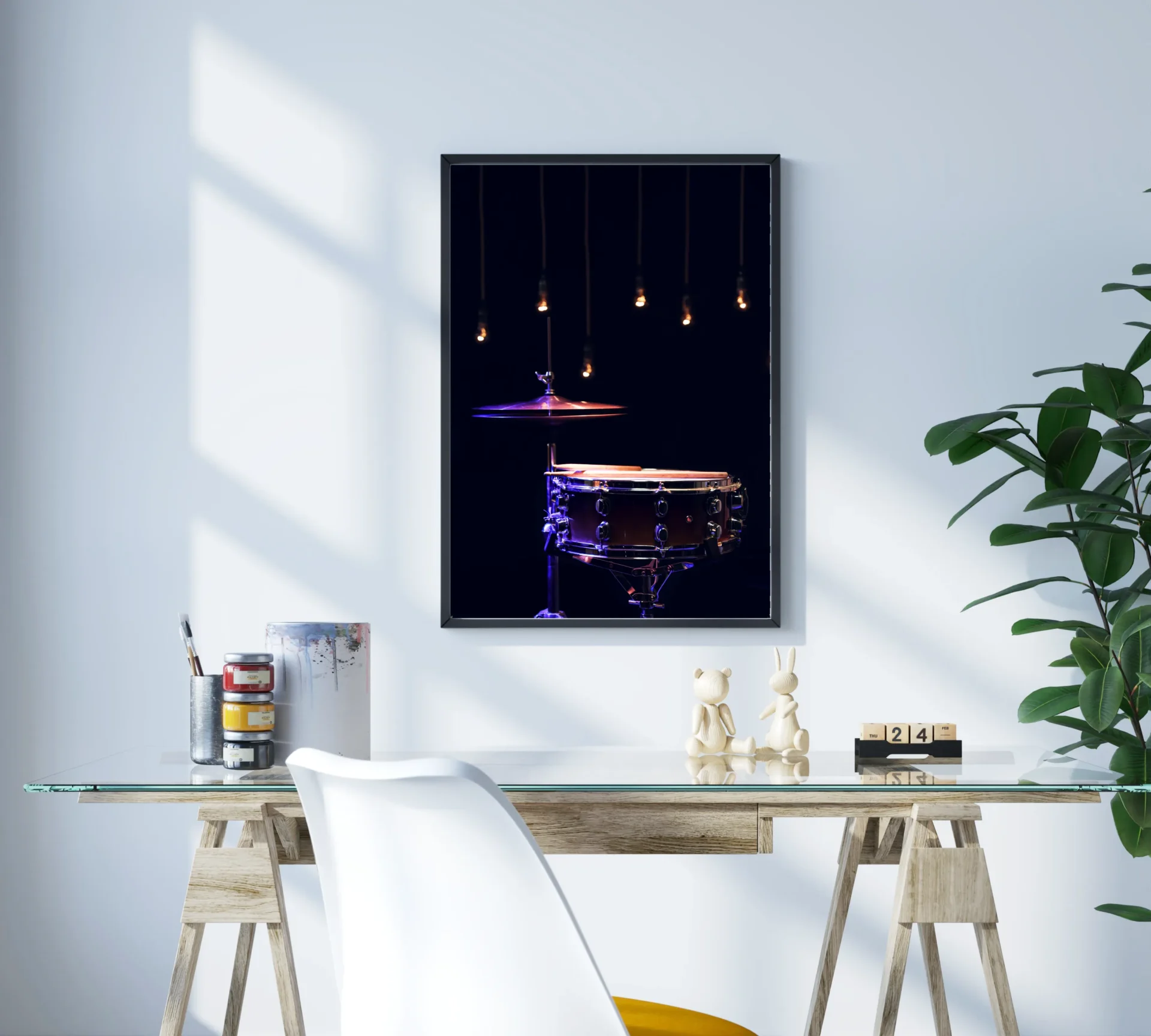 Askıda Ritim Metal Tablo - Görsel 3