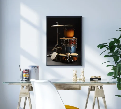 Minimal Ritim Metal Tablo - Görsel 3