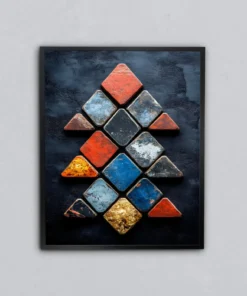 Taş Piramitler Metal Tablo