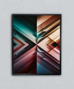Modern Piramitler Metal Tablo