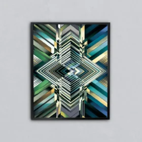 Holografik Derinlik Metal Tablo