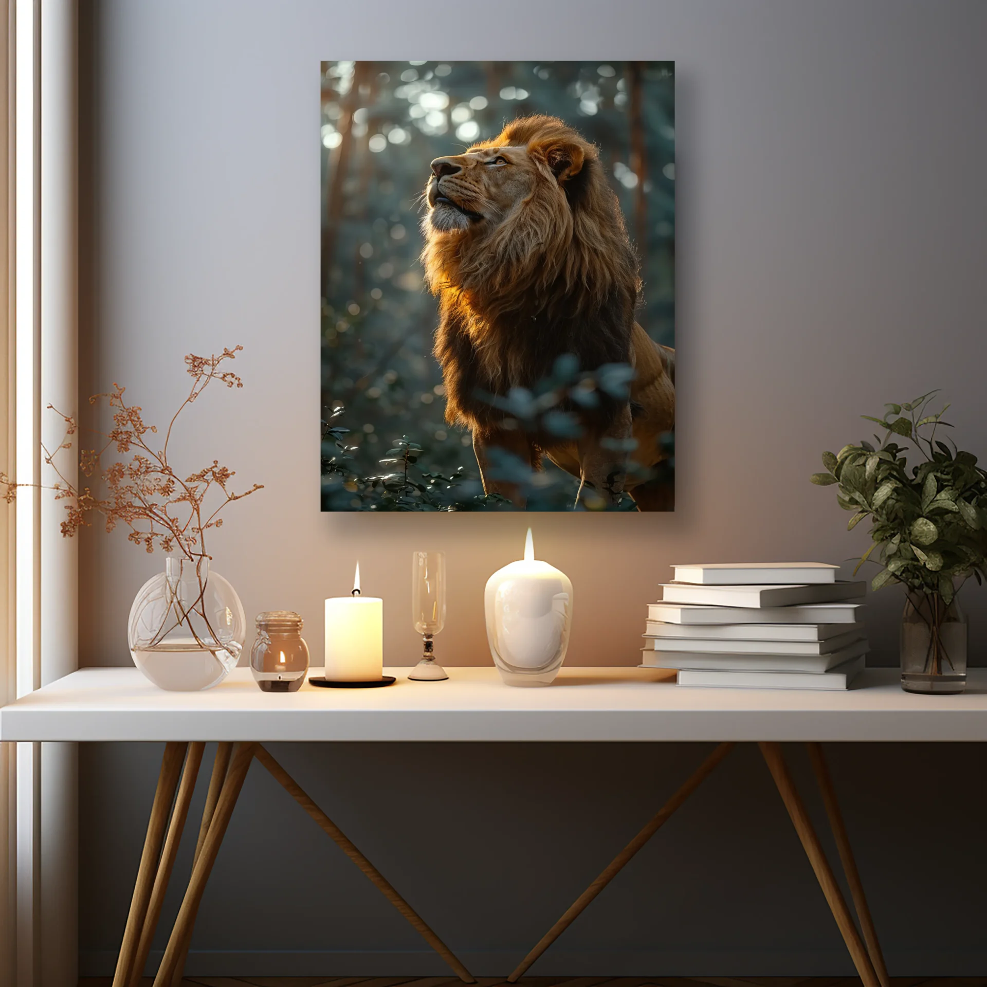 Orman Kralı Metal Tablo - Görsel 2