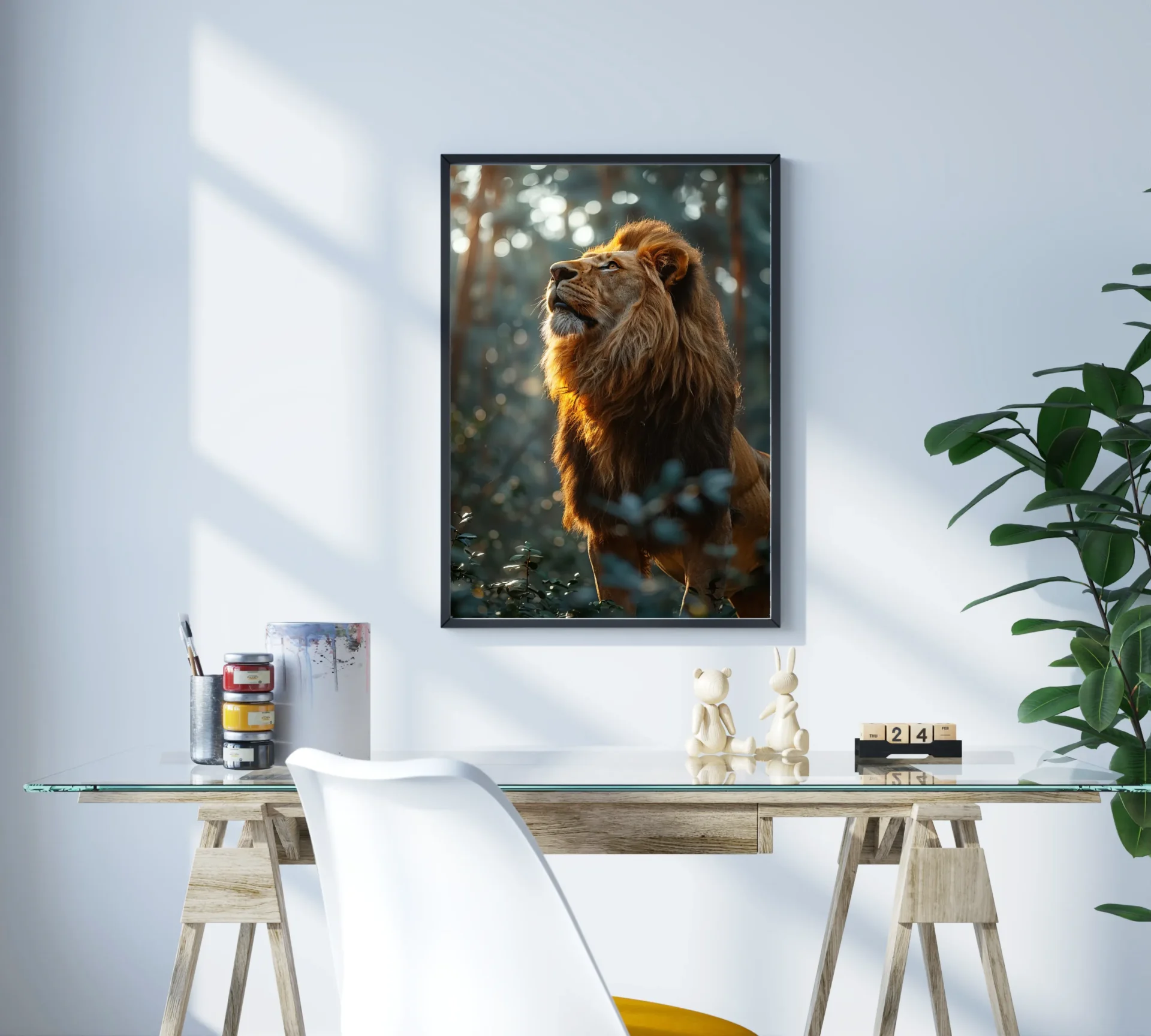 Orman Kralı Metal Tablo - Görsel 3