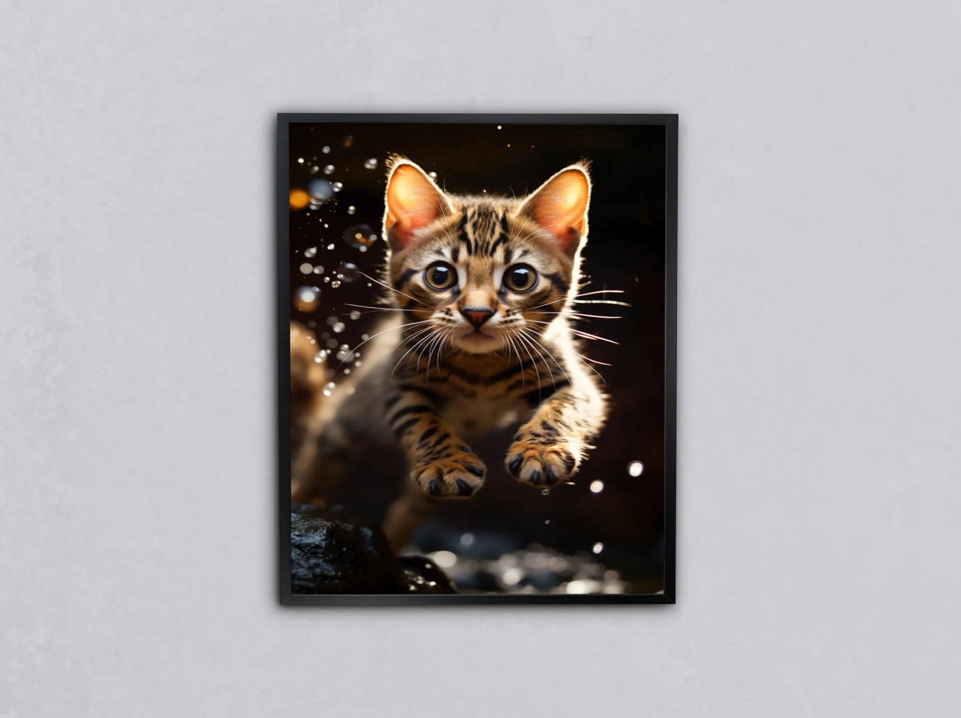 Parlayan Yavru Metal Tablo