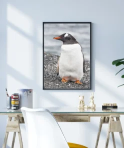 Kumsaldaki Penguen Metal Tablo - Görsel 3