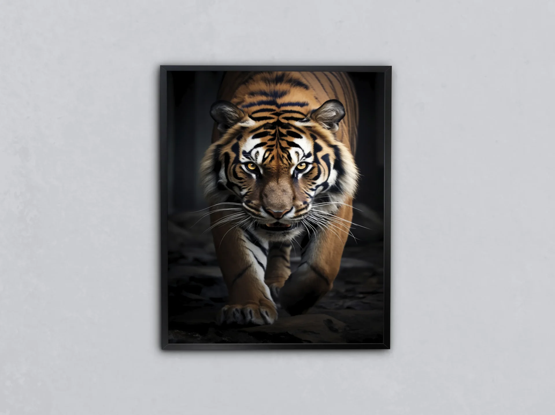 Gölgelerin Kaplanı Metal Tablo