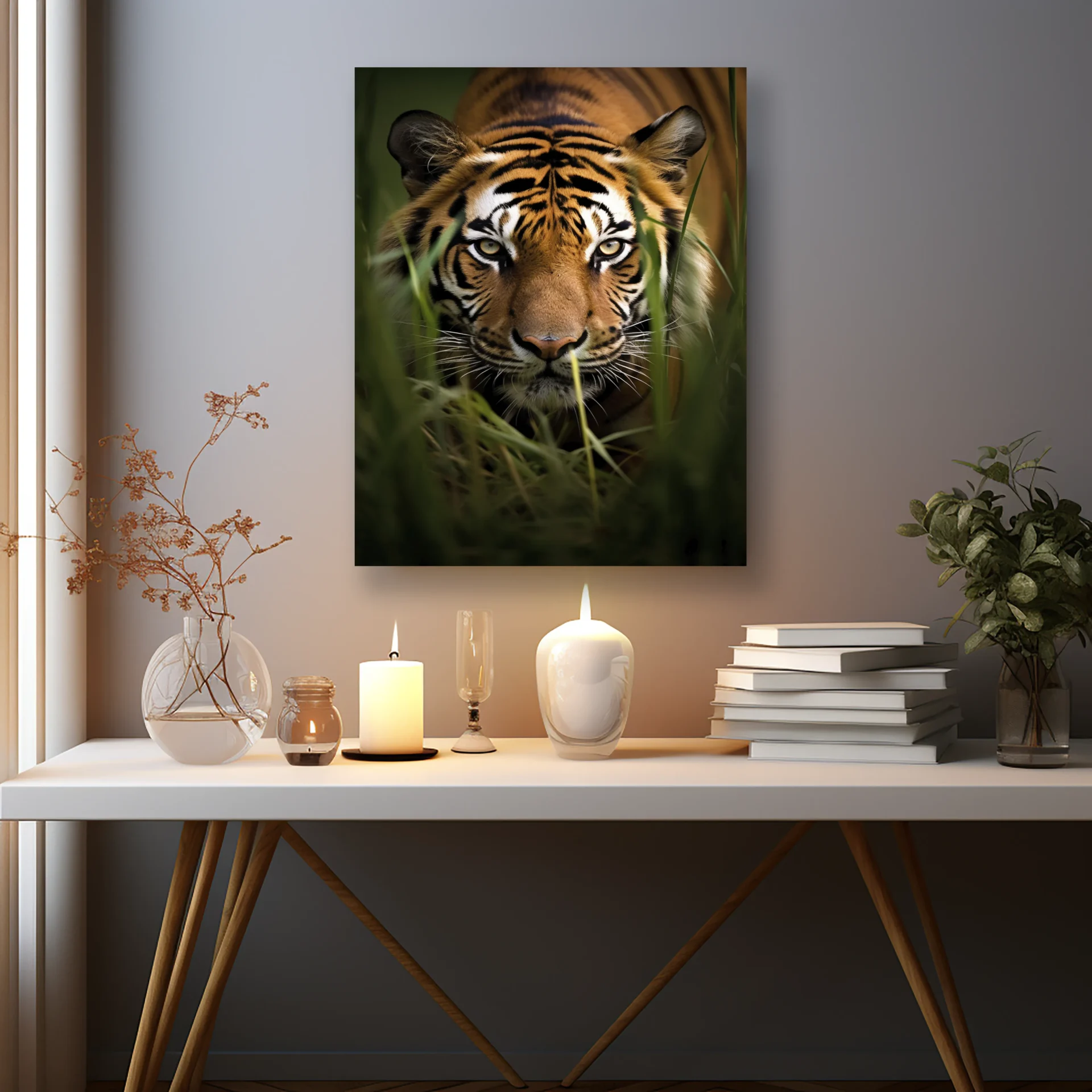 Yeşil Avcı Metal Tablo - Görsel 2