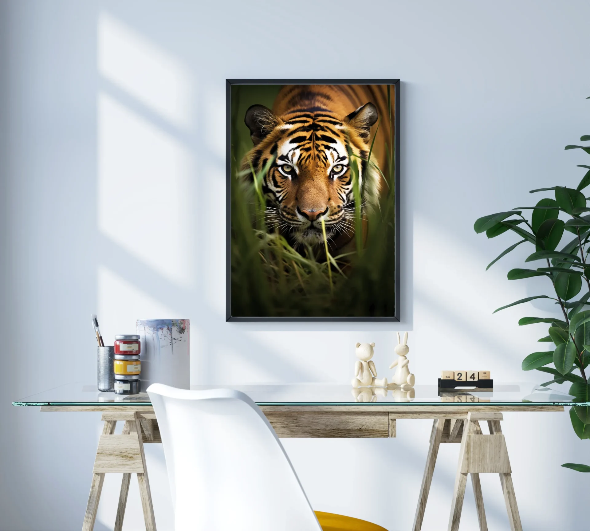 Yeşil Avcı Metal Tablo - Görsel 3