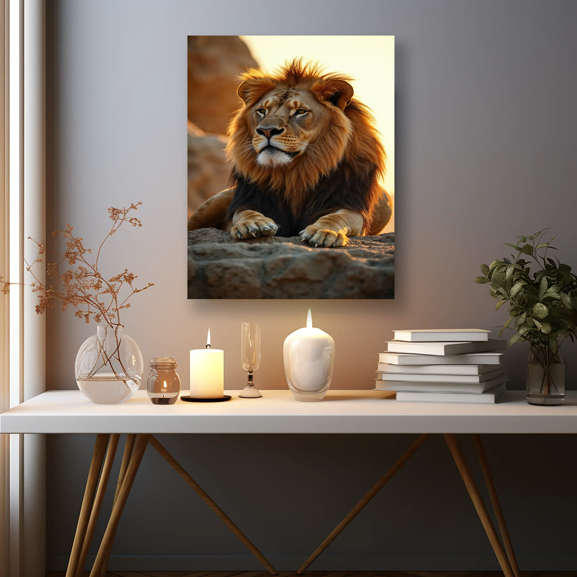 Savananın Kralı Metal Tablo - Görsel 2