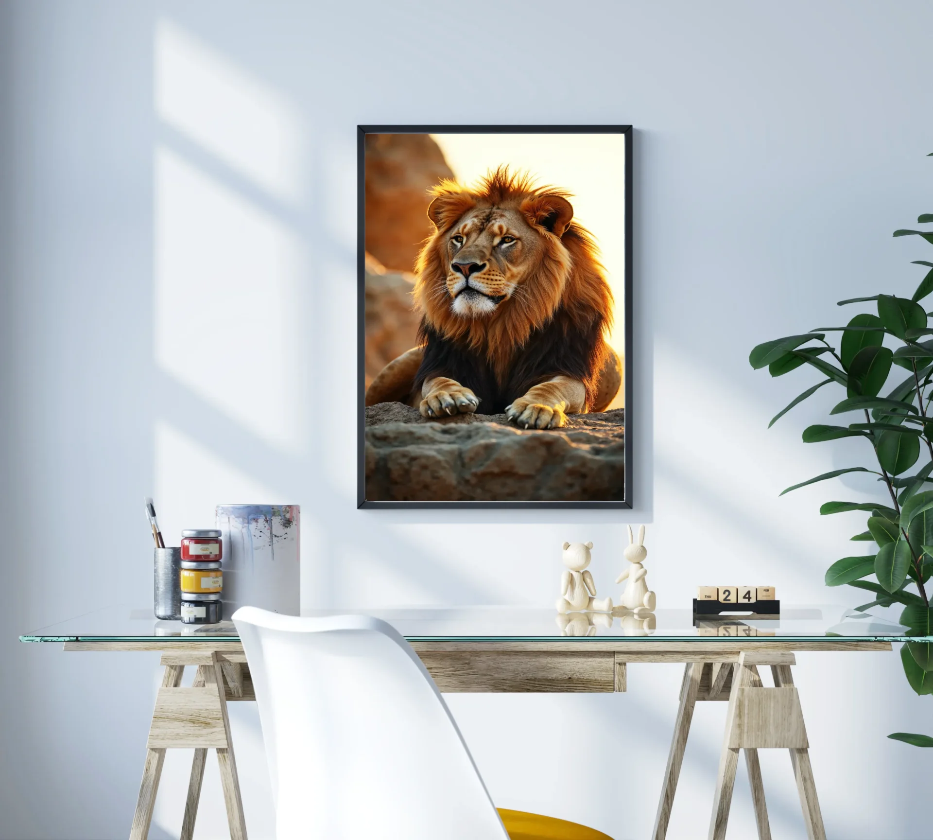 Savananın Kralı Metal Tablo - Görsel 3