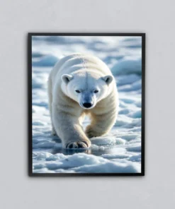 Kuzeyin Buzul Yolu Metal Tablo