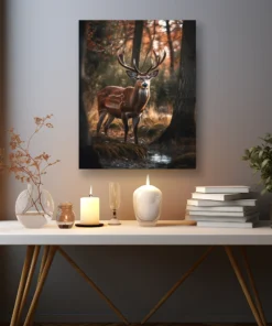 Alternative view of Ormanın Kalbi Metal Tablo