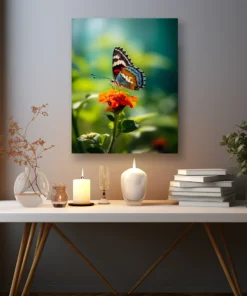 Alternative view of Kelebeğin Dokunuşu Metal Tablo