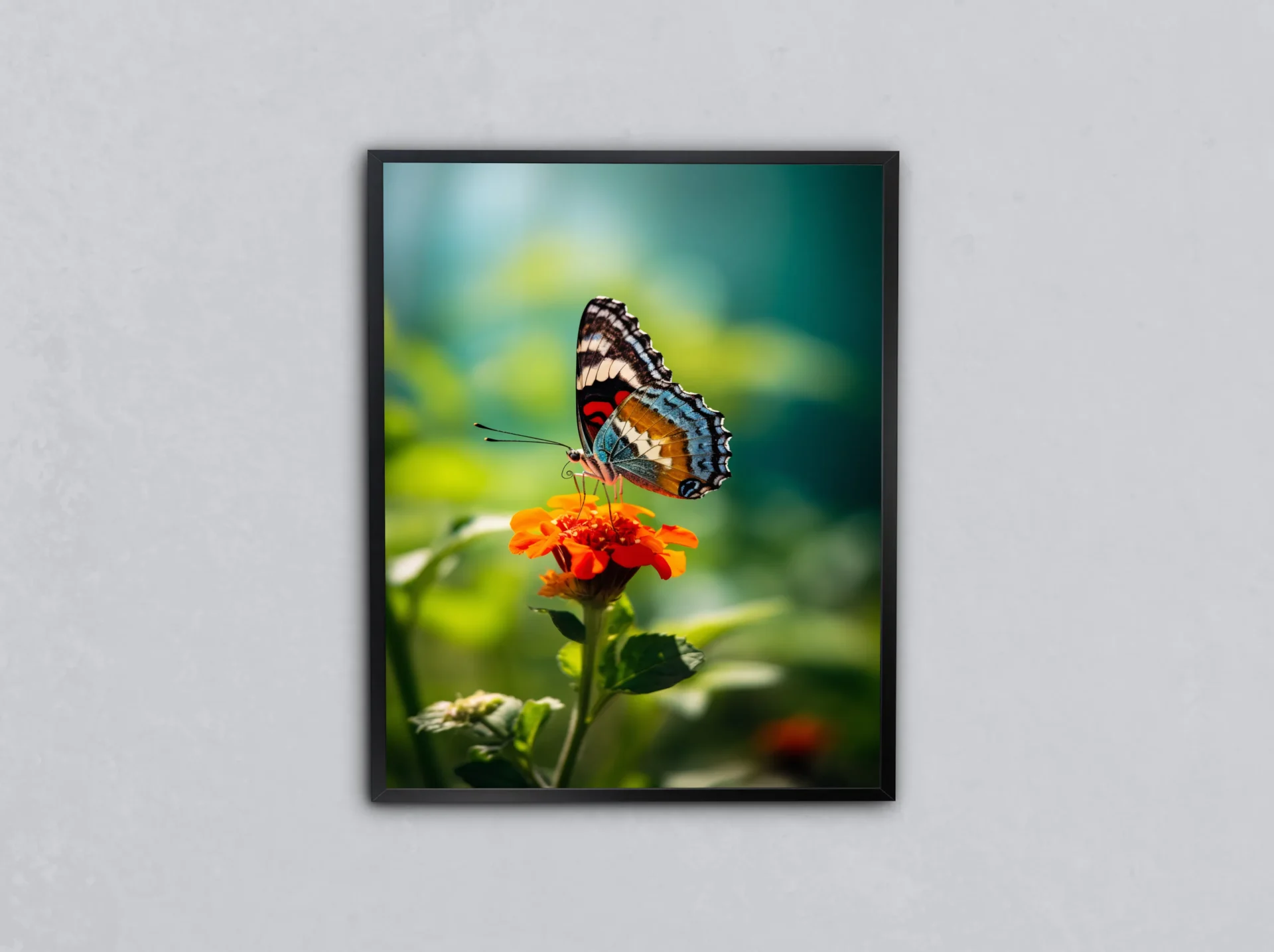 Kelebeğin Dokunuşu Metal Tablo