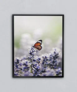 Lavanta Kanatlar Metal Tablo