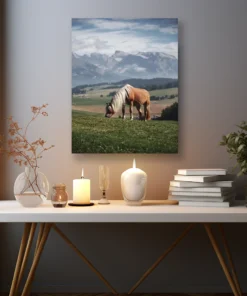 Alternative view of Doğanın İçindeki Atlar Metal Tablo