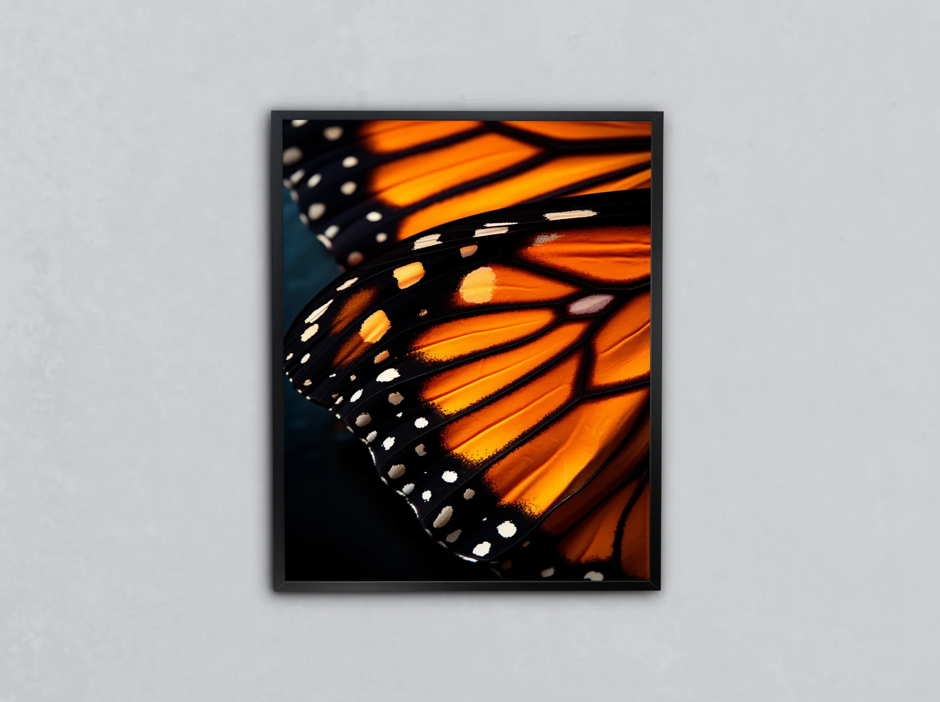 Monark Kelebeği Metal Tablo