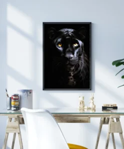 Gölgenin Gücü Panter Metal Tablo - Görsel 3