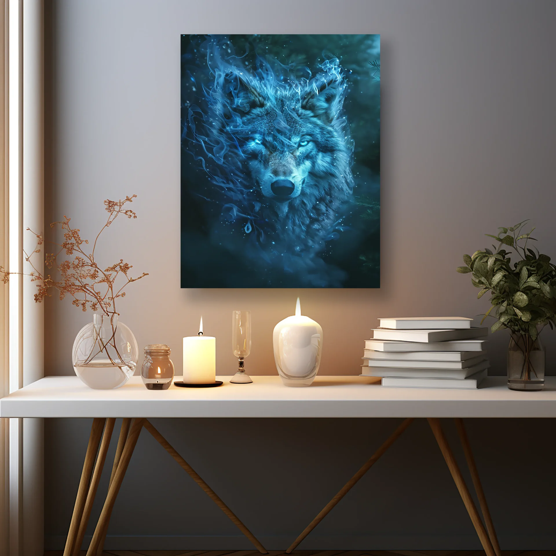 Mavi Ruh Metal Tablo - Görsel 2