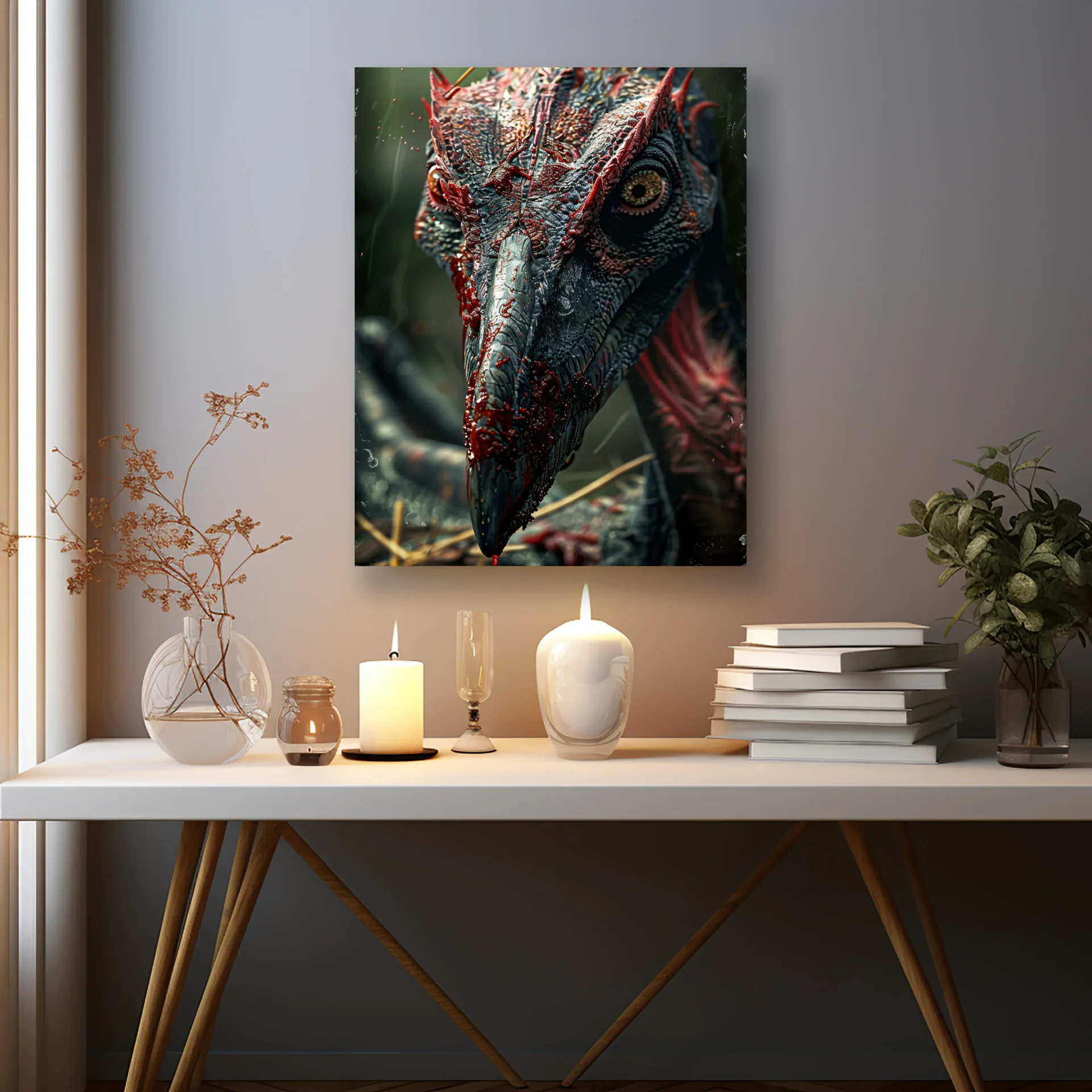 Zamanın Unuttuğu Canavar Metal Tablo - Görsel 2