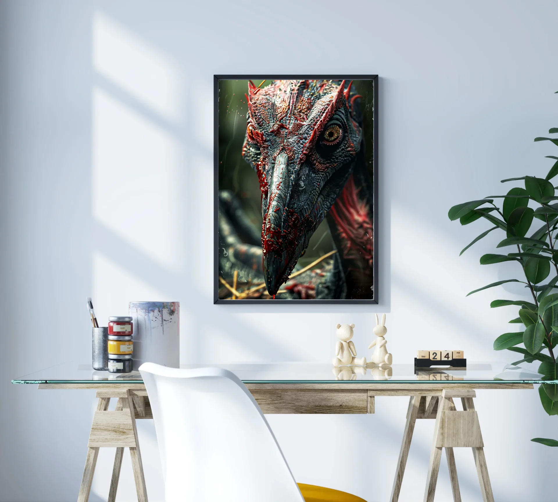 Zamanın Unuttuğu Canavar Metal Tablo - Görsel 3