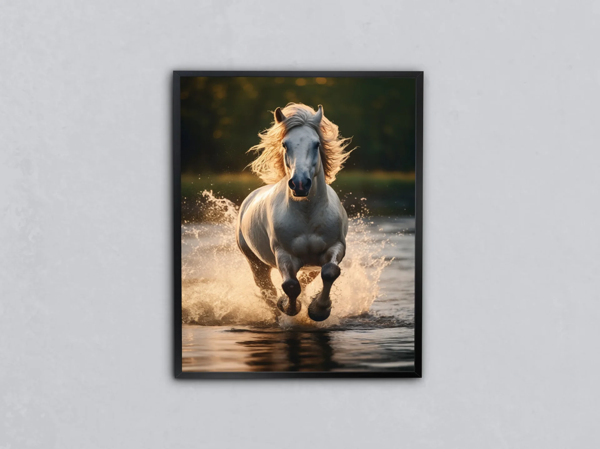 Su Sıçraması Metal Tablo