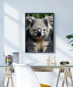 Ormanın Neşesi Koala Metal Tablo - Görsel 3