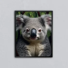 Ormanın Neşesi Koala Metal Tablo