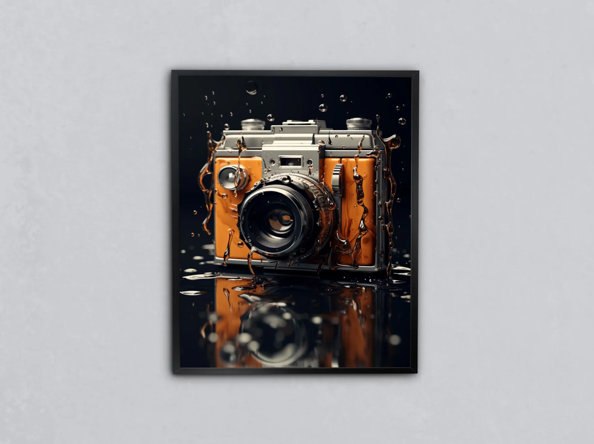 Retro Objektif Metal Tablo