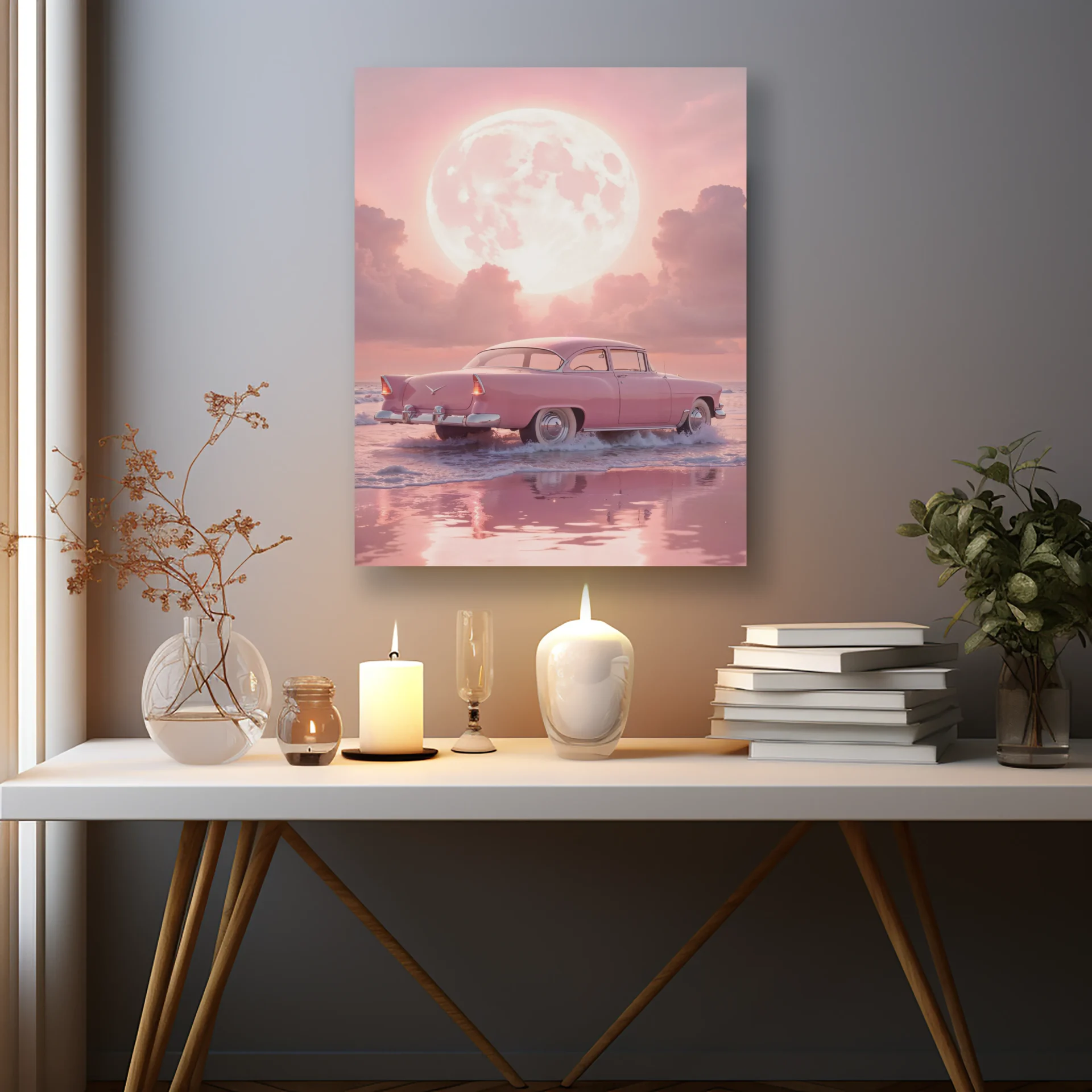 Ay Işığında Klasik Metal Tablo - Görsel 2