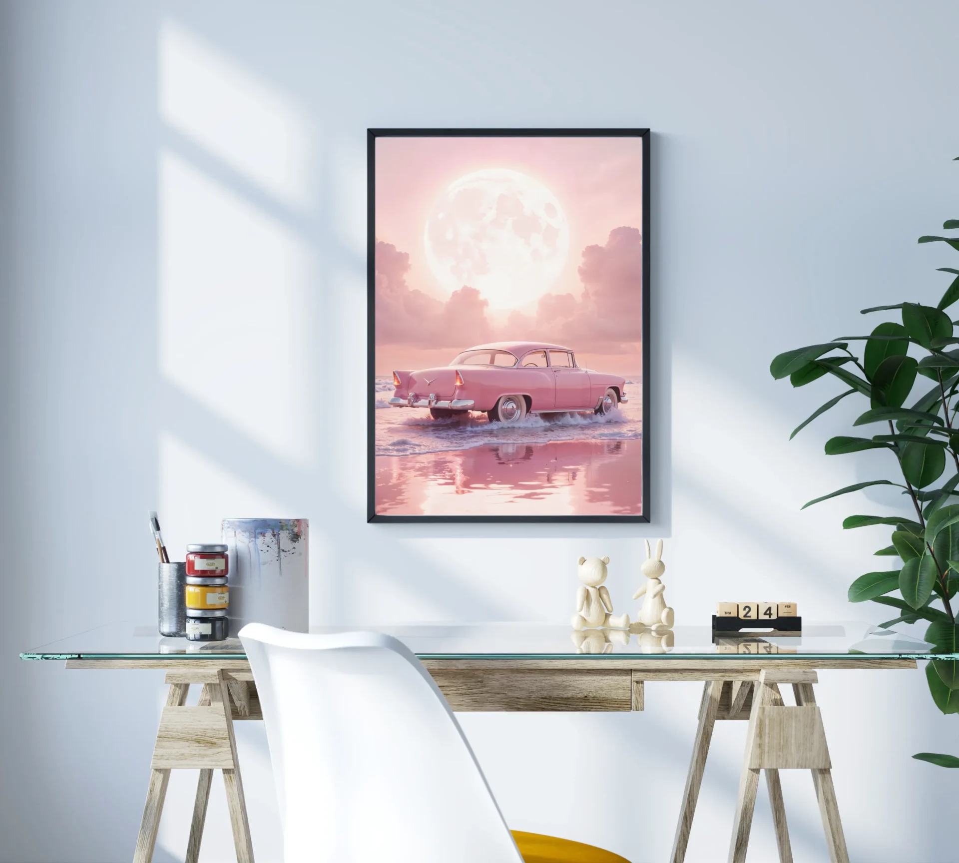 Ay Işığında Klasik Metal Tablo - Görsel 3