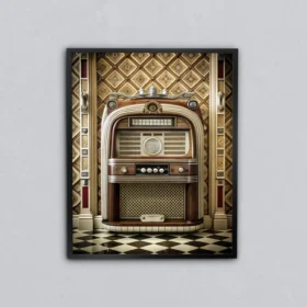 Disko Radyo Metal Tablo