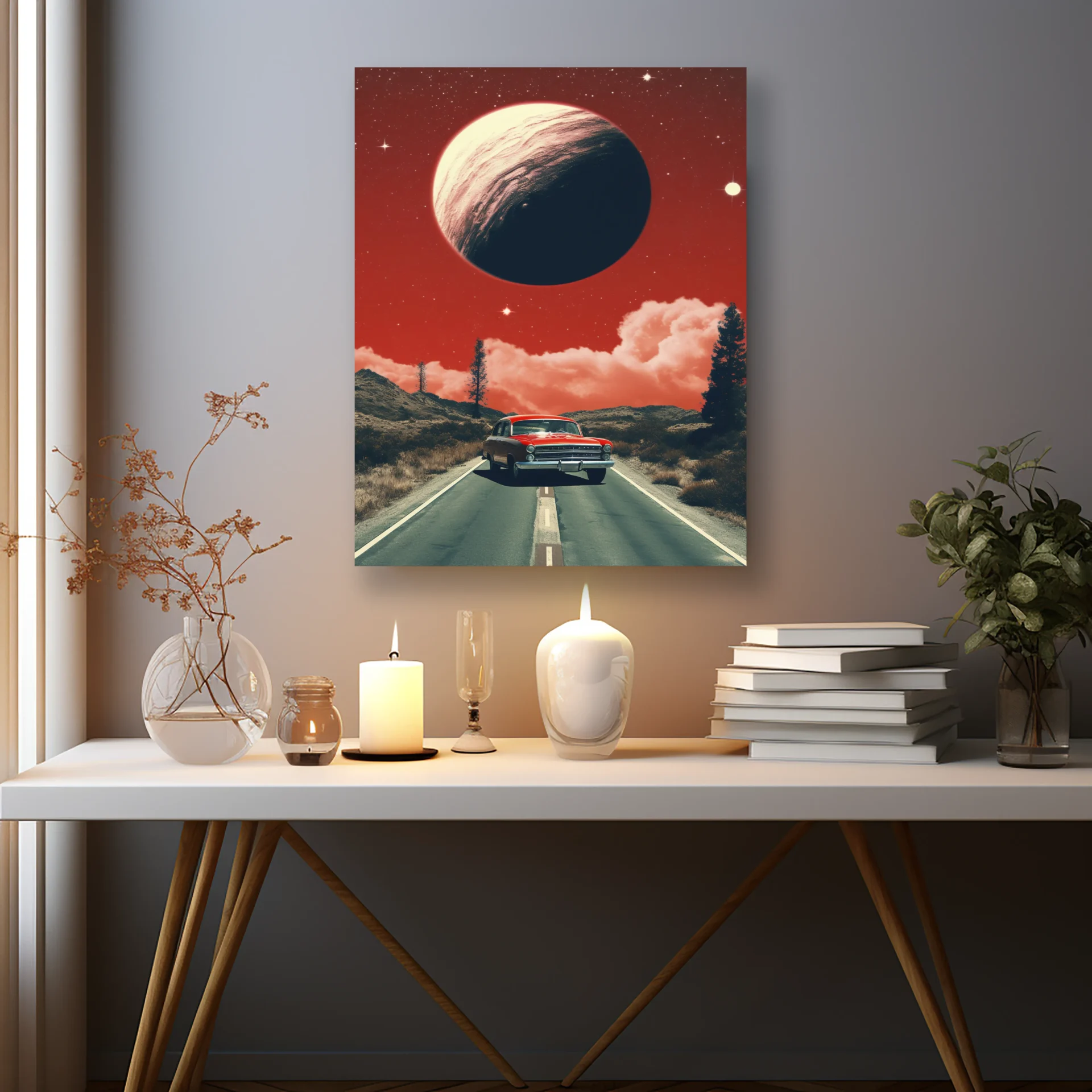 Gezegen Yolculuğu Metal Tablo - Görsel 2