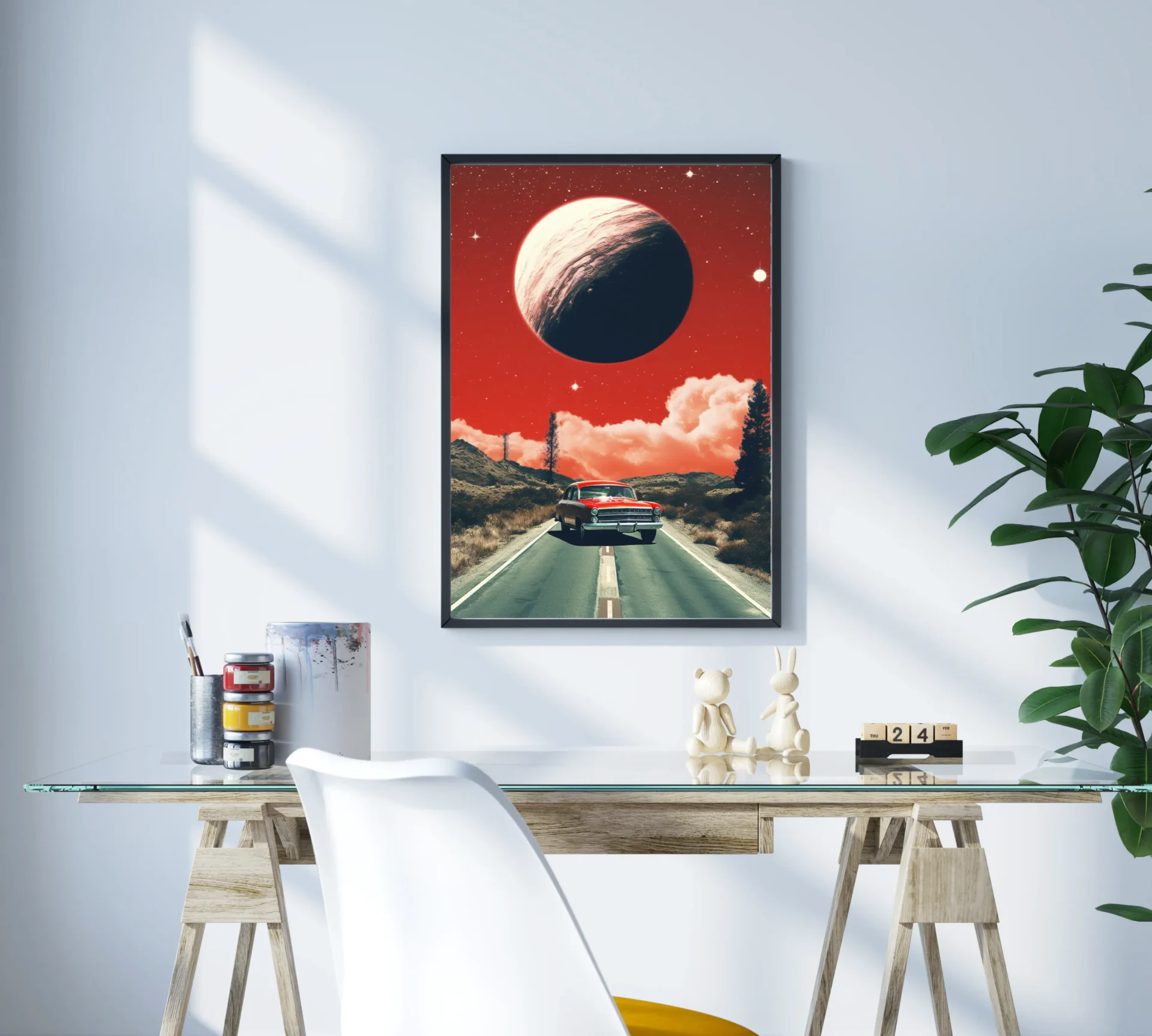 Gezegen Yolculuğu Metal Tablo - Görsel 3