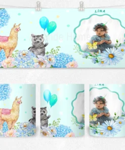 Alternative view of Çiçek Bahçesi & Orman Dostları  Kişiye Özel Fotoğraflı Termos Matara Bardak Özel Set