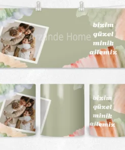 Alternative view of Akvarel Aile Kolajı Termos Matara Bardak Özel Set