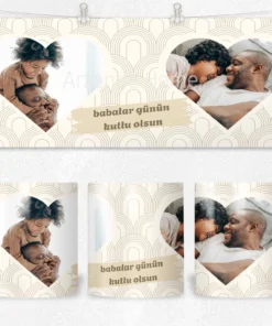 Alternative view of Art Deco Kalpli Babalar Günü Termos Matara Bardak Özel Set