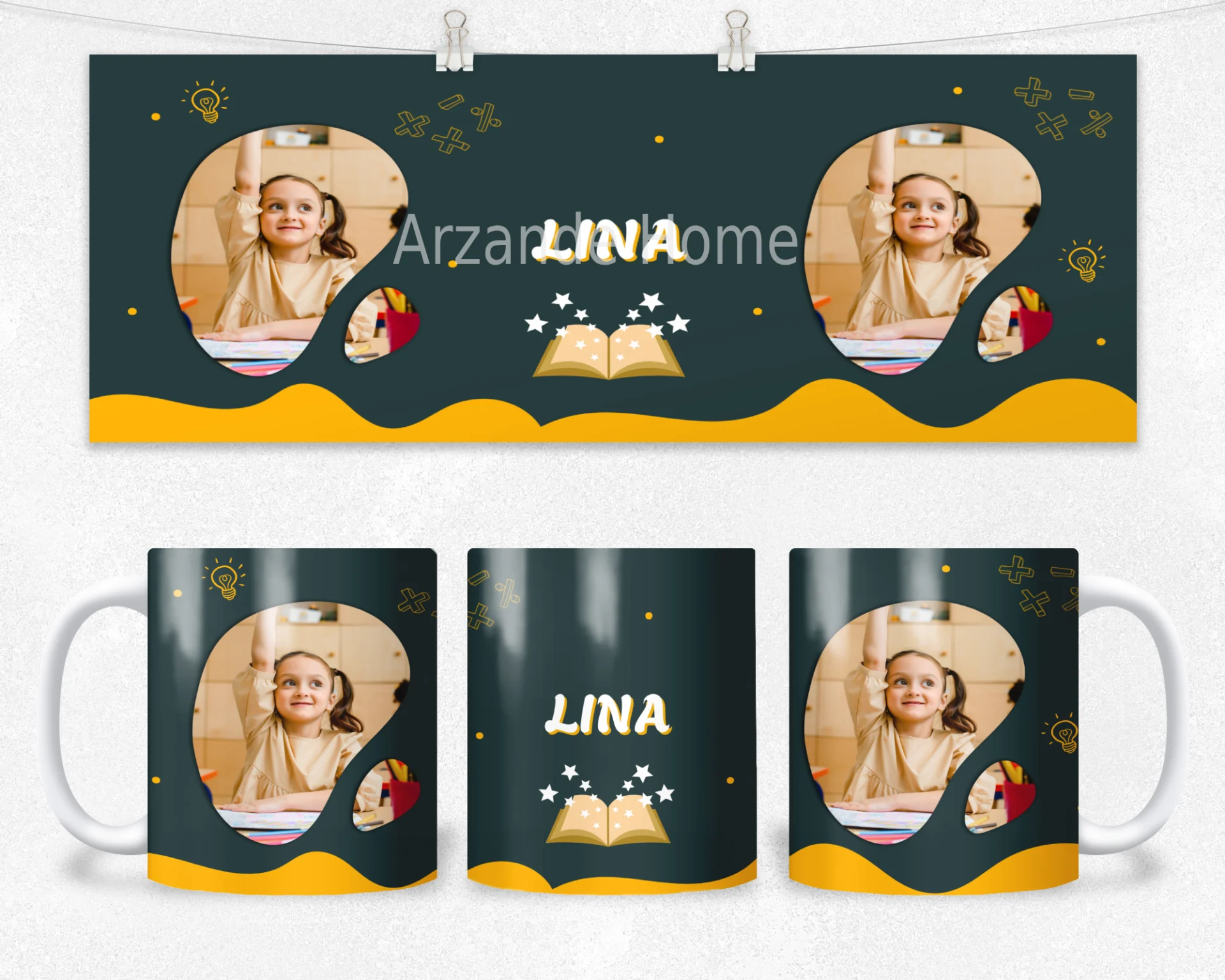 Okul Yıldızı Termos Matara Bardak Özel Set - Görsel 2