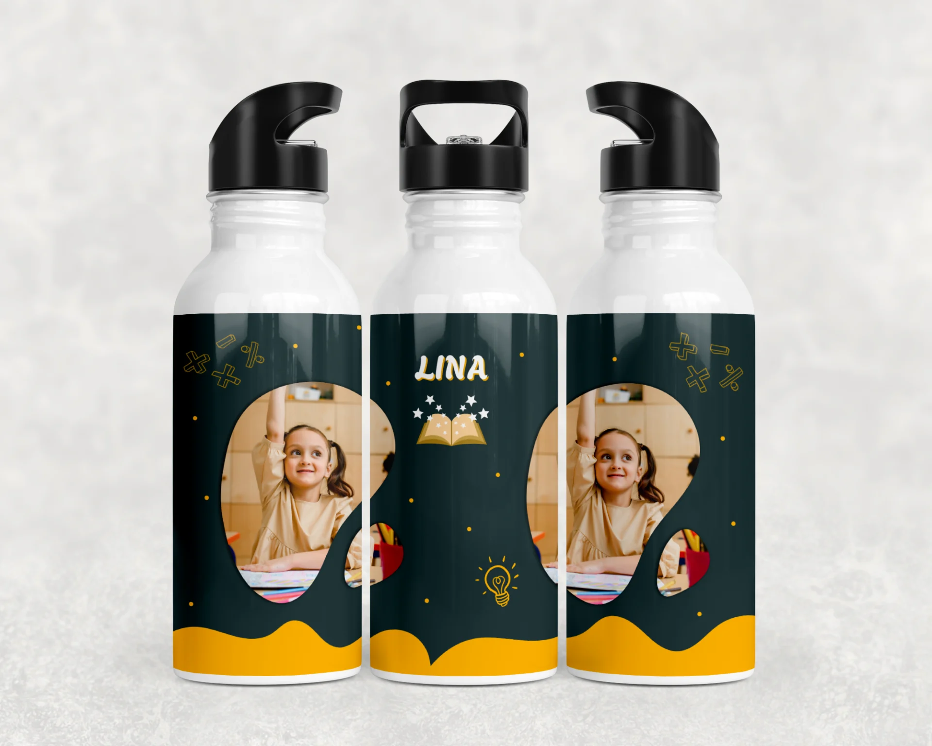 Okul Yıldızı Termos Matara Bardak Özel Set - Görsel 3