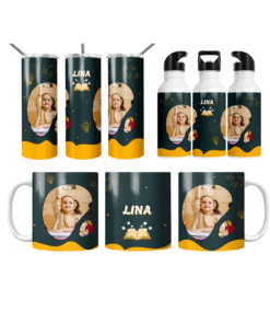 Okul Yıldızı Termos Matara Bardak Özel Set