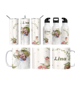 Peri Masalı İsimli Termos Matara Bardak Özel Set