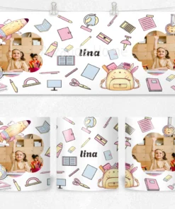 Alternative view of Pastel Kırtasiye İkonları Termos Matara Bardak Özel Set