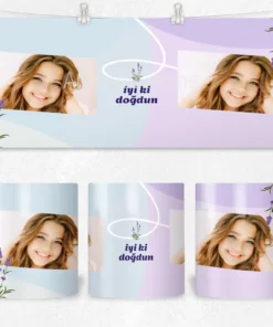 Alternative view of Lavanta Infinity İyi Ki Doğdun Termos Matara Bardak Özel Set